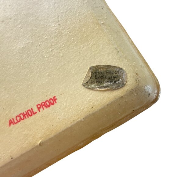 Vintage Viking Import Japan Drink Trays Set Floral Birds Gold Florentine Style - Picture 7 of 15